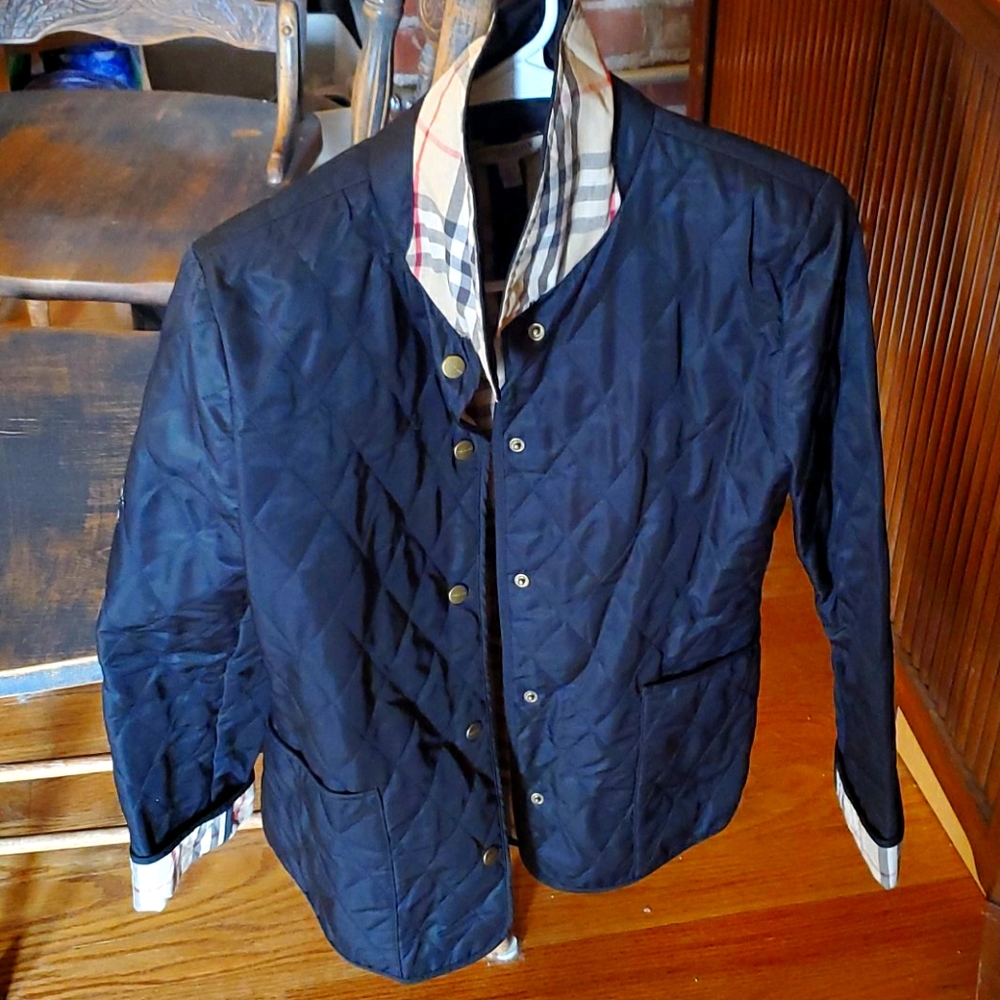 Burberry London black quilted jacket